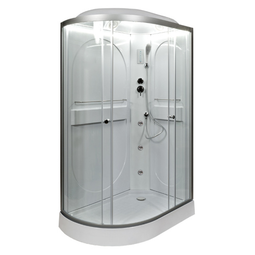 Душевая кабина AvaCan L602RLED+GM 120х80 асимметричная с крышей