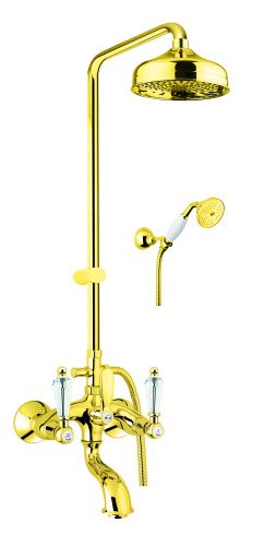 Душевая стойка Fiore 08OO0615 настенная цвет золото