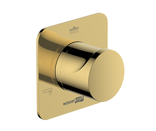 Переключатель на 3 выхода WasserKRAFT Neckar 2100 A278 встраиваемый золото