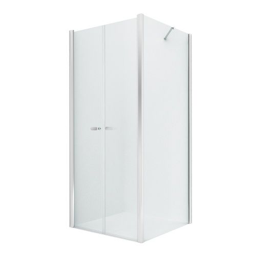 Душевой уголок New Trendy NEW SOLEO Chrome D-0146A/D-0091B 100х80 стекло прозрачное профиль хром без поддона