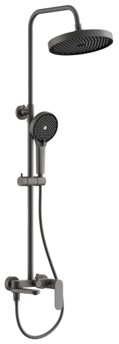 Душевая стойка BELZ B713 B24713-3 настенная цвет оружейная сталь