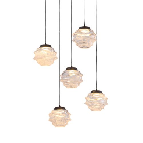 Светильник подвесной Delight Collection MD25030003-5A matt black/clear