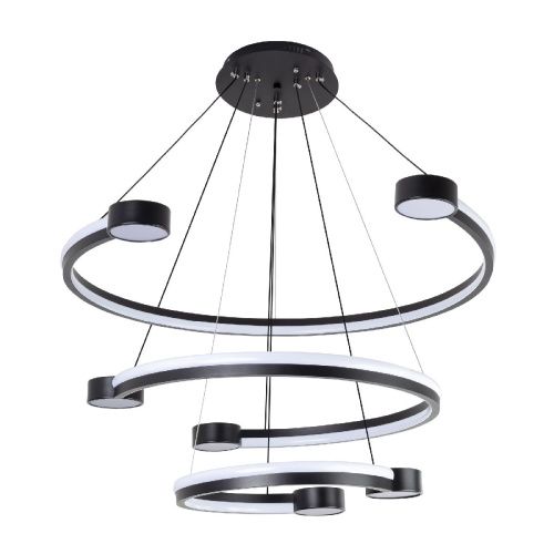 Люстра подвесная LED4U L7100-3 BK