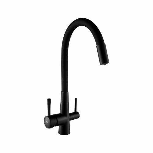 Смеситель для кухни Fashun A4362-7 на мойку черный