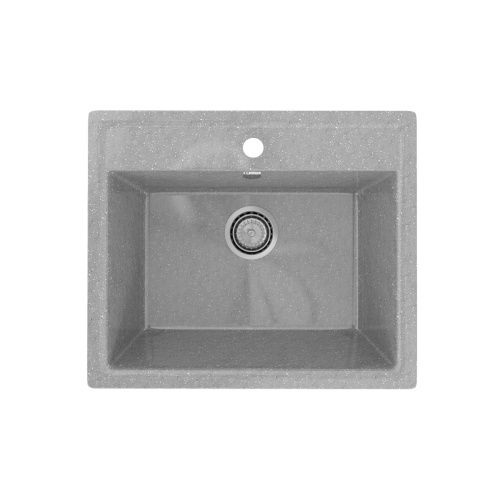 Кухонная мойка Practik PR-565 PR-M-565-003 57х50 цвет серый поверхность глянцевая
