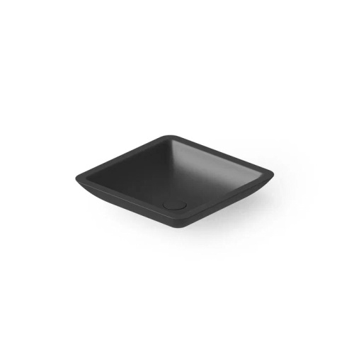 Раковина керамическая Dea Design Washbasins DD9003 425 16 40х40 накладная цвет черный без отверстий под смеситель