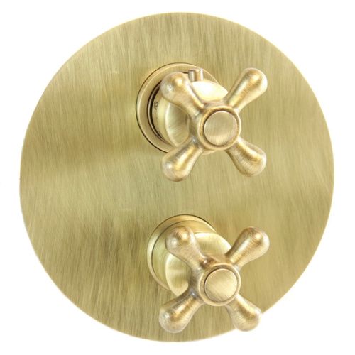 Смеситель для ванны и душа Webert Armony AM970903065 встраиваемый в стену бронза с термостатом