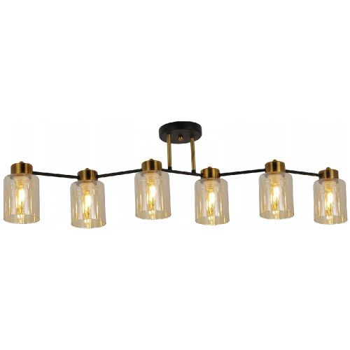 Люстра потолочная Illumico IL6111-6COU-79 BK GD Qui