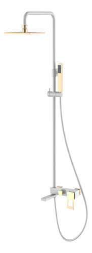 Душевая стойка Boheme Q 148-WG настенная цвет белый глянцевый