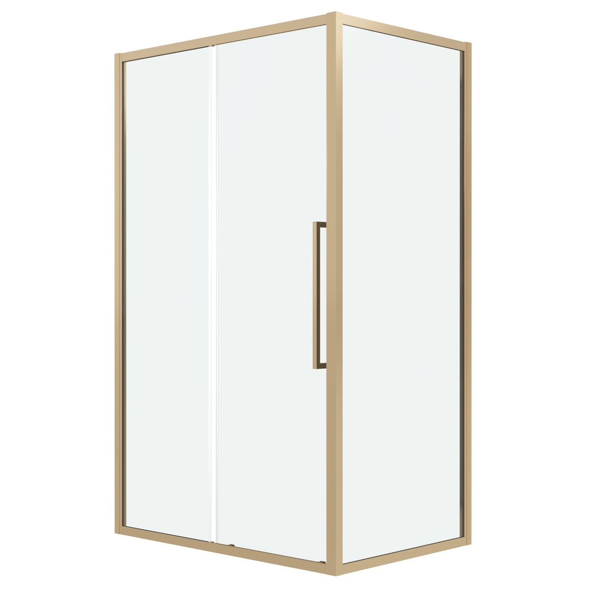 Душевой уголок Grossman Cosmo 120.K33.02.1010.32.00 100х100 стекло прозрачное профиль золото без поддона