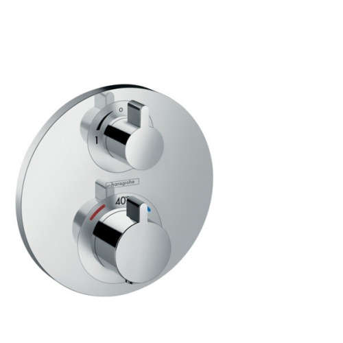 Смеситель Hansgrohe Ecostat S 15757000 настенный встраиваемый хром с термостатом