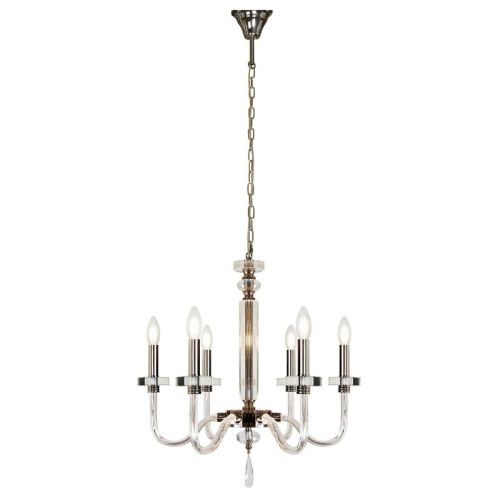 Люстра подвесная iLamp Vibe (Вибе) P9474-6 Nickel