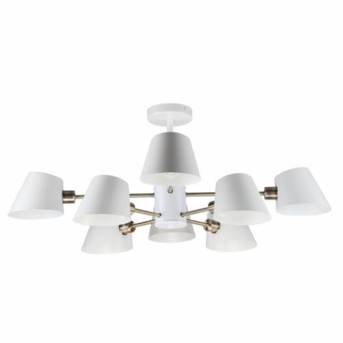 Люстра на штанге IMEX MD.9130 MD.9130-8-S WH+AB