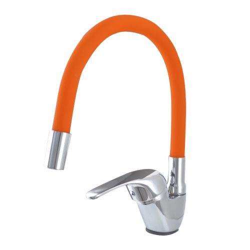 Смеситель для кухни Сантаком StOmega 3398-6 на мойку оранжевый