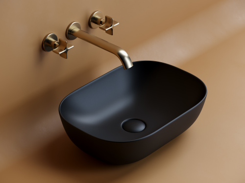Раковина Ceramica Nova ELEMENT 46 см CN6009MB накладная цвет черный матовый