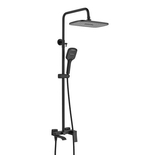 Душевая стойка Shevanik S4036H настенная цвет черный