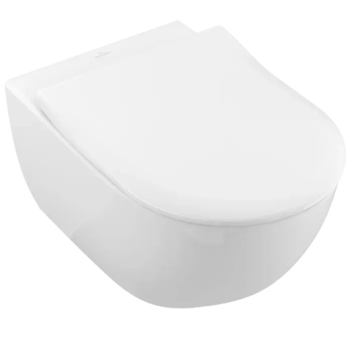 Чаша унитаза подвесная Villeroy Boch Subway 2.0 5614R2R1 цвет белый без сиденья безободковая душевой смыв