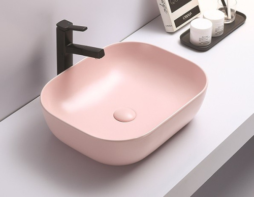 Раковина CeramaLux 51 см 78104MP-3 накладная цвет розовый