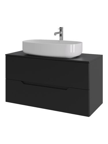 Тумба с раковиной Orange Line Li-100TubMDF+B07-675W 100,5х46х68