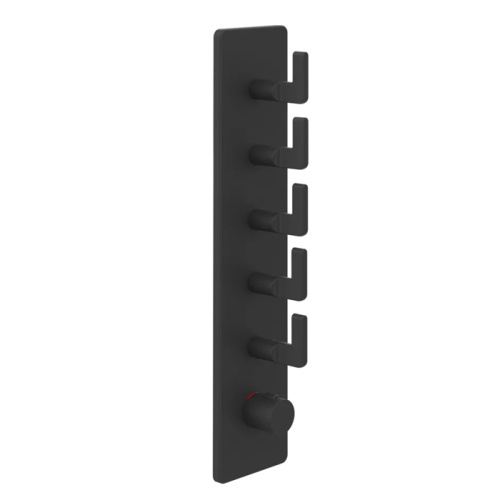 Смеситель для душа Gessi Inciso 58210#299 встраиваемый в стену черный с термостатом (внешняя часть)