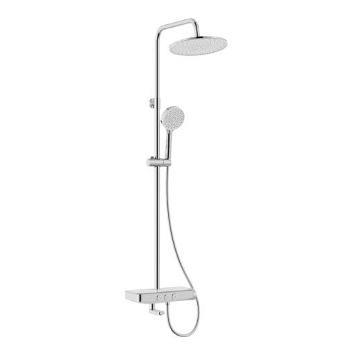 Душевая стойка IDDIS Shelfy SHESBBTi06 настенная цвет хром