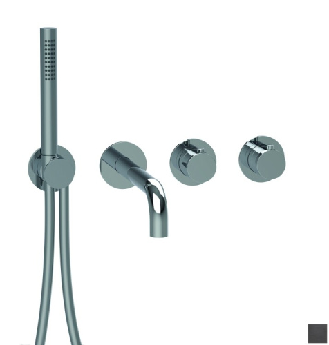 Смеситель Almar Water Control Modular E180135.AB встраиваемый черный металл брашированный