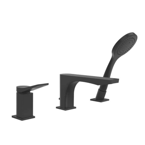 Смеситель Gessi Rilievo 59037#299 на борт ванны черный