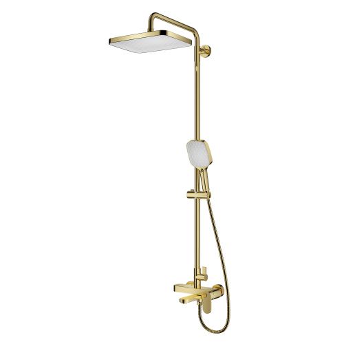 Душевая стойка Raglo R50.24.23 настенная цвет золотой