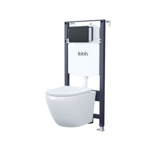 Комплект унитаз с инсталляцией и клавишей смыва IDDIS Basic BASB020i73