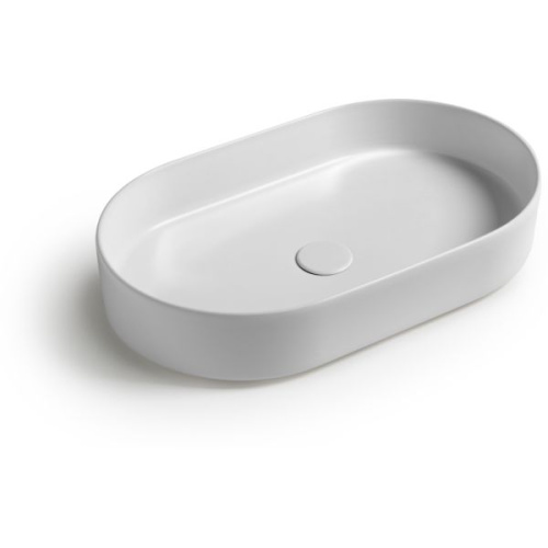 Раковина керамическая White Ceramic Blade W0527SETCF/Blade 60х36 накладная цвет кофейный матовый без отверстий под смеситель