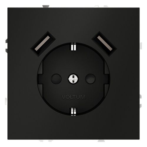 Розетка с USB, А+А VOLTUM S70 VLS040408