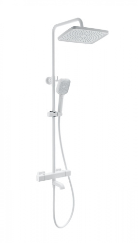 Душевая стойка Wonzon & Woghand Stay WW-B3016-T1-MW настенная цвет белый