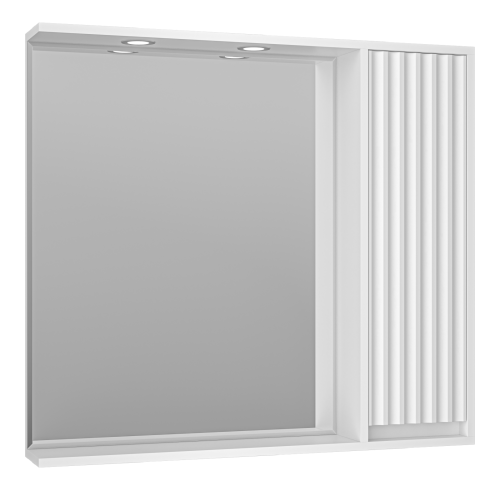 Зеркало-шкаф Brevita Balaton BAL-04090-01-П 88х14х80 подвесной цвет белый