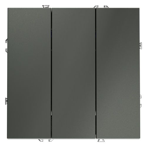 Выключатель трехклавишный VOLTUM S70 VLS030106