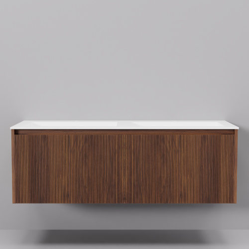 Тумба с раковиной ArtDecco Camilla (Камилла) ACM12W22D100 120x45x40 подвесная цвет черный орех