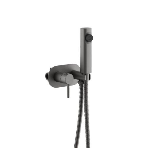 Гигиенический душ со смесителем Belz B807 B55807-3 оружейная сталь