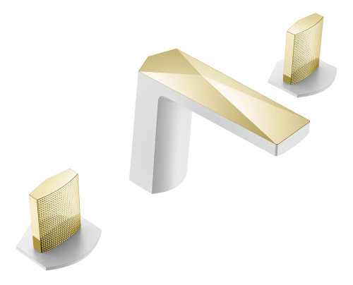 Смеситель Boheme Venturo 150-WG-TOUCH на столешницу белый глянцевый