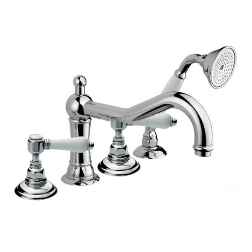 Смеситель Nicolazzi X-Steel 316 1449CR78 на борт ванны хром без термостата