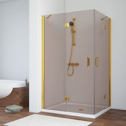 Душевой уголок Vegas-Glass AFA-F TUR+NOVO AFA-F TUR NOVO h1890 90*80 09 05 L 90х80 стекло тонированное профиль золото без поддона