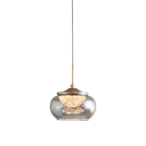 Светильник подвесной Delight Collection MT9128-1H gold/smoke