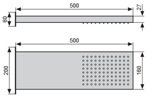 Верхний душ Emmevi C06653/CR цвет хром - фото 2