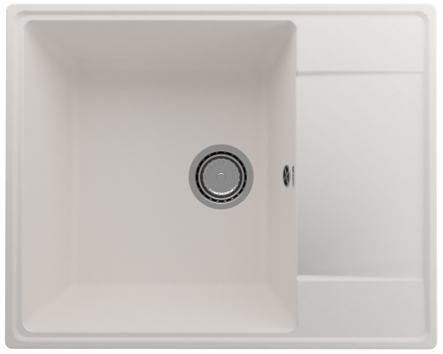 Кухонная мойка Ulgran Quartz Prima 605-01 60,5х48,5 цвет жасмин