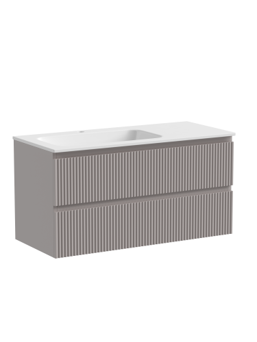 Тумба под раковину Sancos SNOB R SNR100LSM 100х45х50 подвесная цвет бежевый