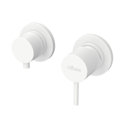 Смеситель Cezares LEAF LEAF-VDIM3-L-BIO встраиваемый белый матовый