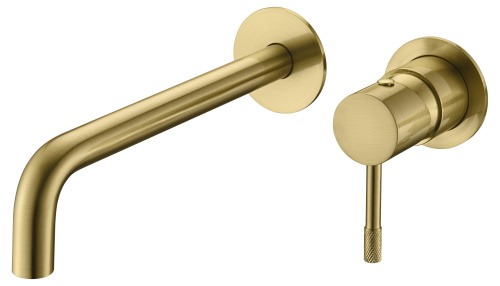 Смеситель Boheme Uno 465-MG встраиваемый золото матовое