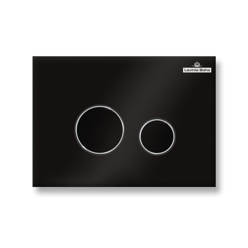 Клавиша смыва механическая Lavinia Boho RelFix 3805004B цвет черный глянцевый/хром