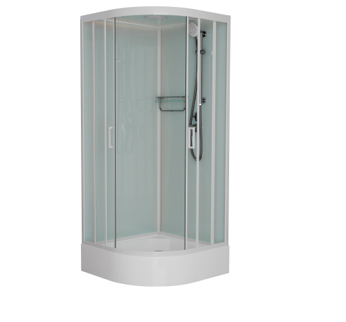 Душевая кабина Frank 125009 100х100 с крышей ориентация универсальная