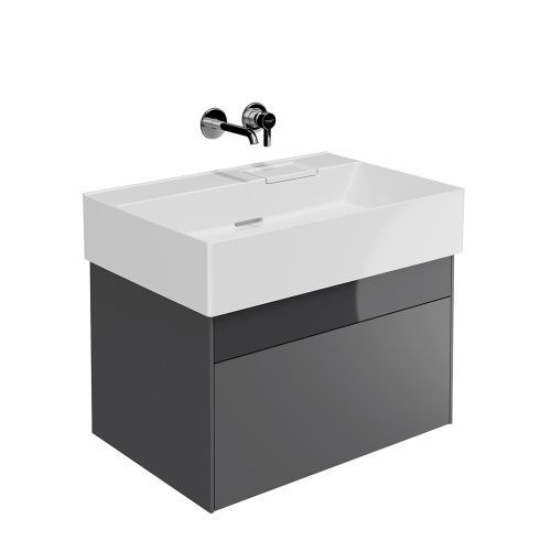 Тумба под раковину Kerama Marazzi TECNOLOGICA LOG.70.2\ST 67х46х40 подвесная цвет серый