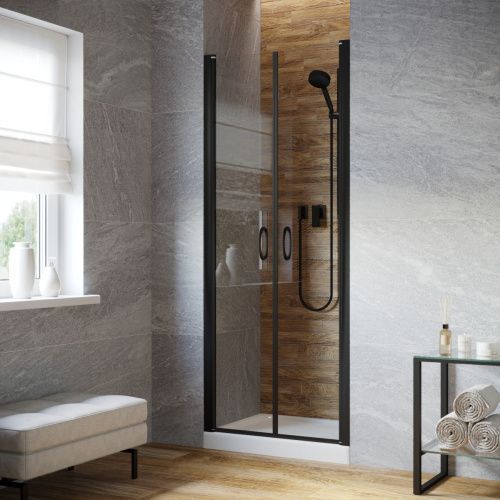 Душевая дверь Vegas-Glass E2P LUX E2P LUX 90 02М crystalvision 90х200 стекло прозрачное профиль черный матовый