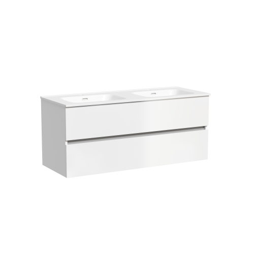 Тумба под раковину Sancos Urban UR120-2W 119х45х55 подвесная цвет белый